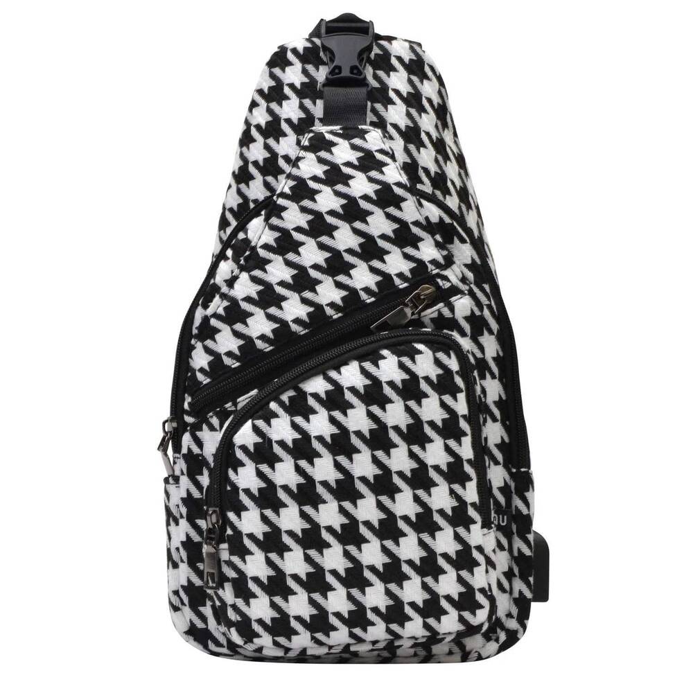NEW CALLA unisex nupouch anti-theft daypack in houndstooth